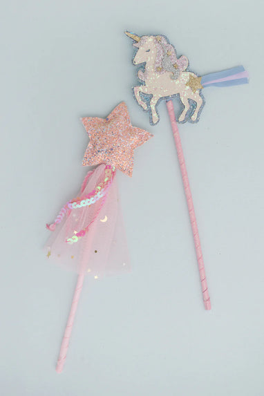 BOUTIQUE UNICORN & STAR WANDS ASSORTED