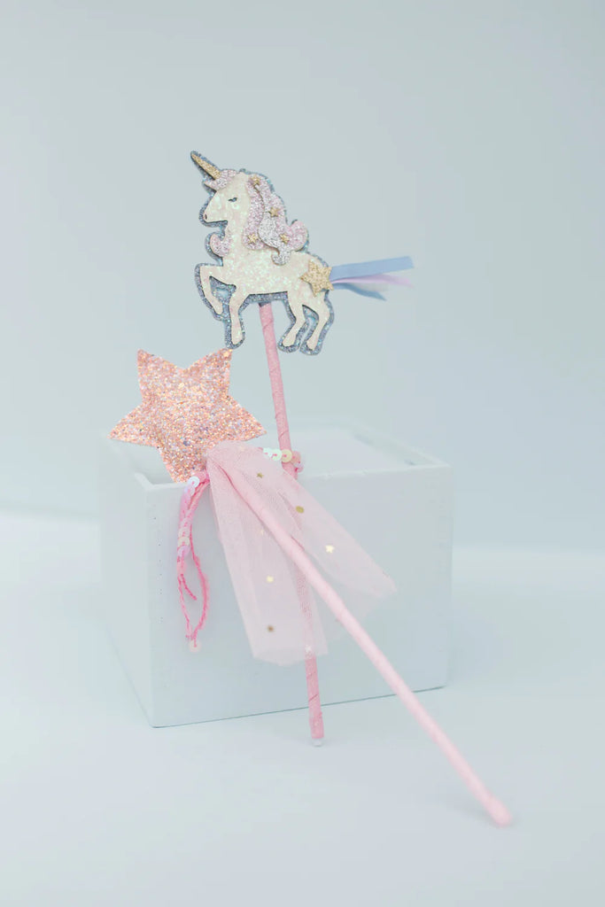 BOUTIQUE UNICORN & STAR WANDS ASSORTED