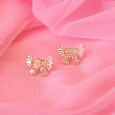 Holiday Sparkle Bow Earrings