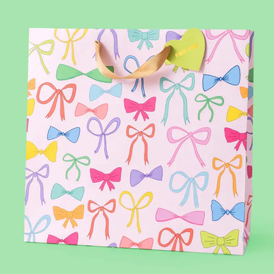 COLORFUL BOWS - LARGE GIFT BAG