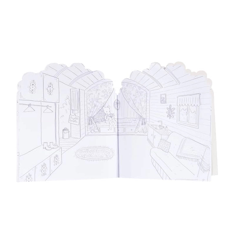 COLORING BOOK & ASSTD STICKERS THE BIG FAMILY