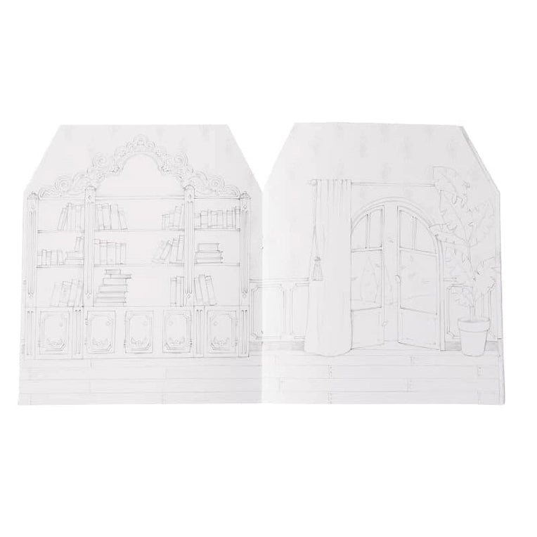 COLORING BOOK & STICKERS - ONCE UPON A TIME