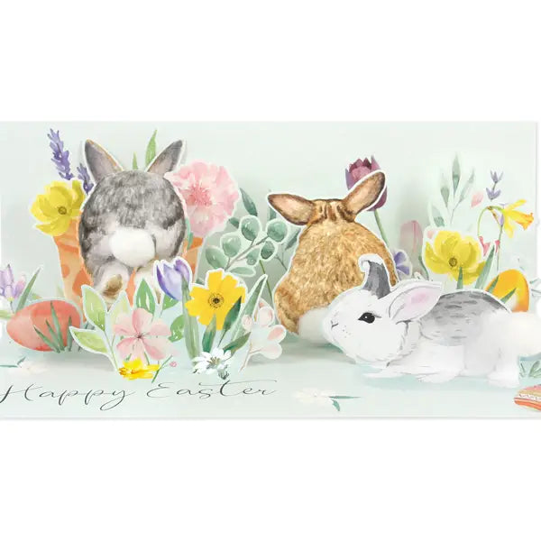 BUNNY BUTTS EASTER POP-UP GREETING CARD