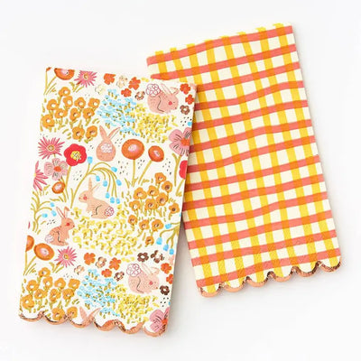 FLORAL BUNNY GUEST NAPKINS