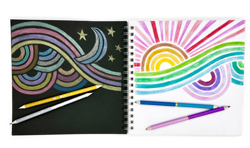 BLACK AND WHITE PAPER SKETCHBOOK