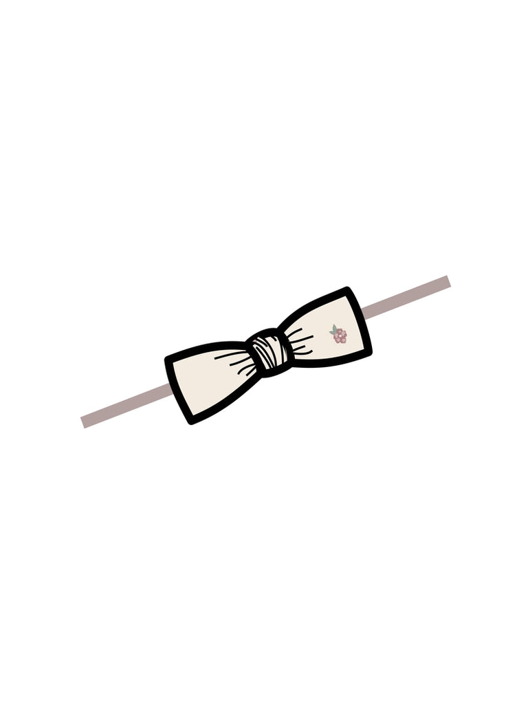 Baby Pointelle Dainty Bow - Pia Floral
