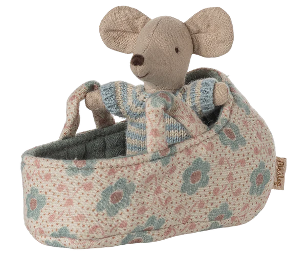 Baby Mouse In Carry Cot