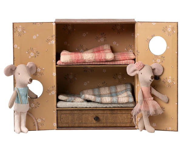 Ballet Mice In Dance Studio, Little Sister And Brother