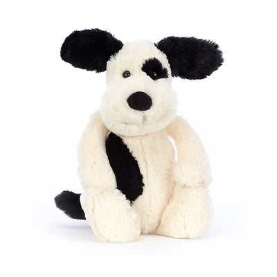 BASHFUL BLACK & CREAM PUPPY ORIGINAL (MEDIUM)