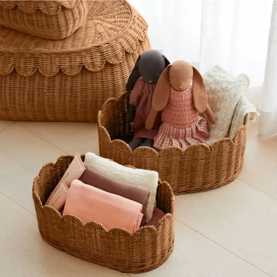 Belle Scalloped Basket Set