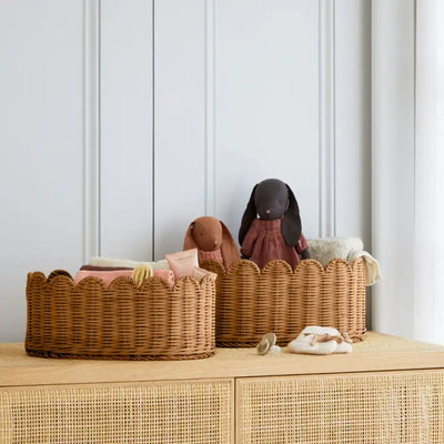 Belle Scalloped Basket Set