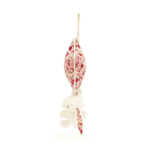 Blossom Cream Bunny 'Berry' Musical Pull