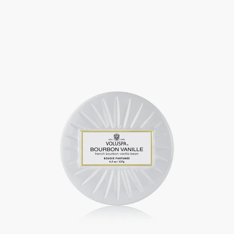 Voluspa Bourbon Vanille Mini Tin, Candle