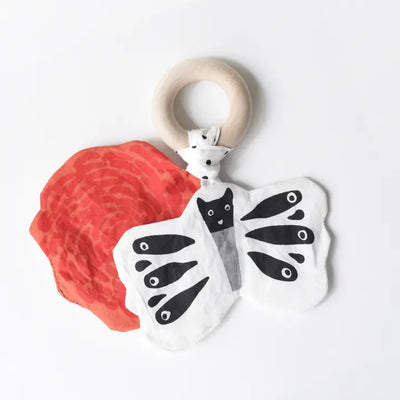 Butterfly Crinkle Ring Teether