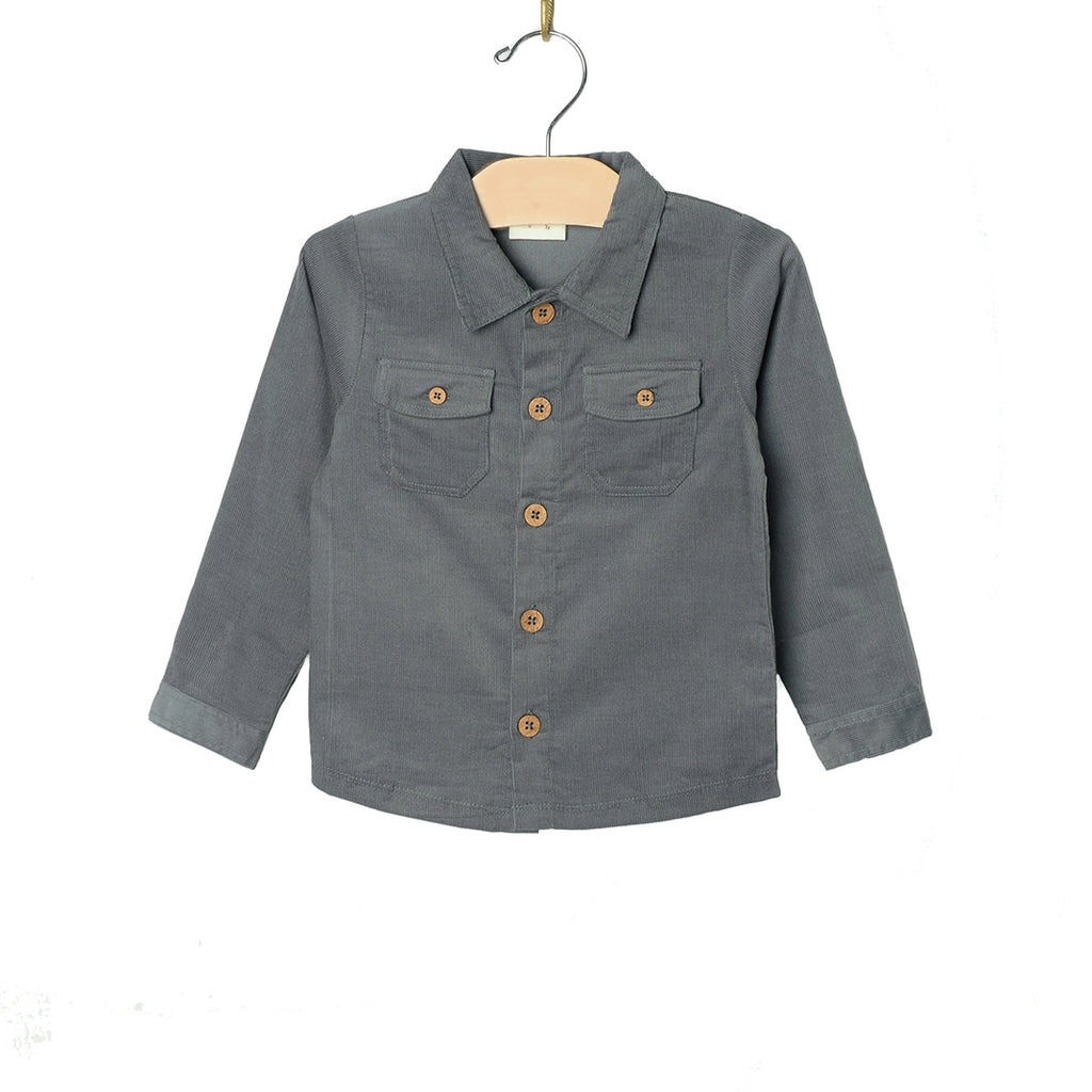 Button Up Shirt- Fall Granite