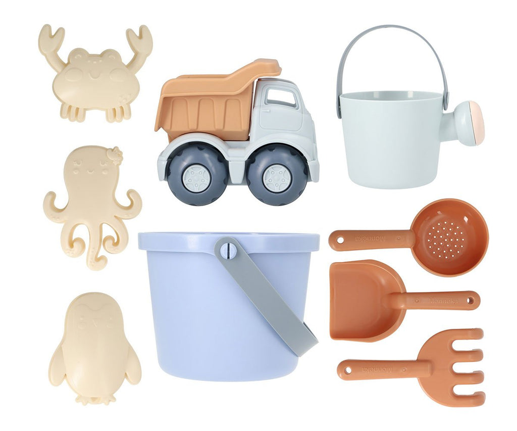 CUBE BLUE BEACH TOY SET