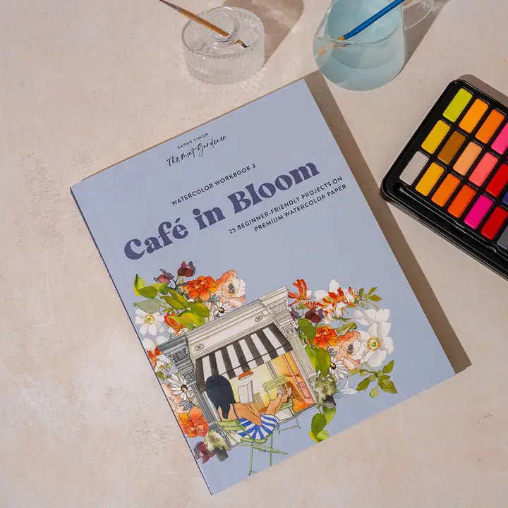WATERCOLOR WORKBOOK: CAFE IN BLOOM