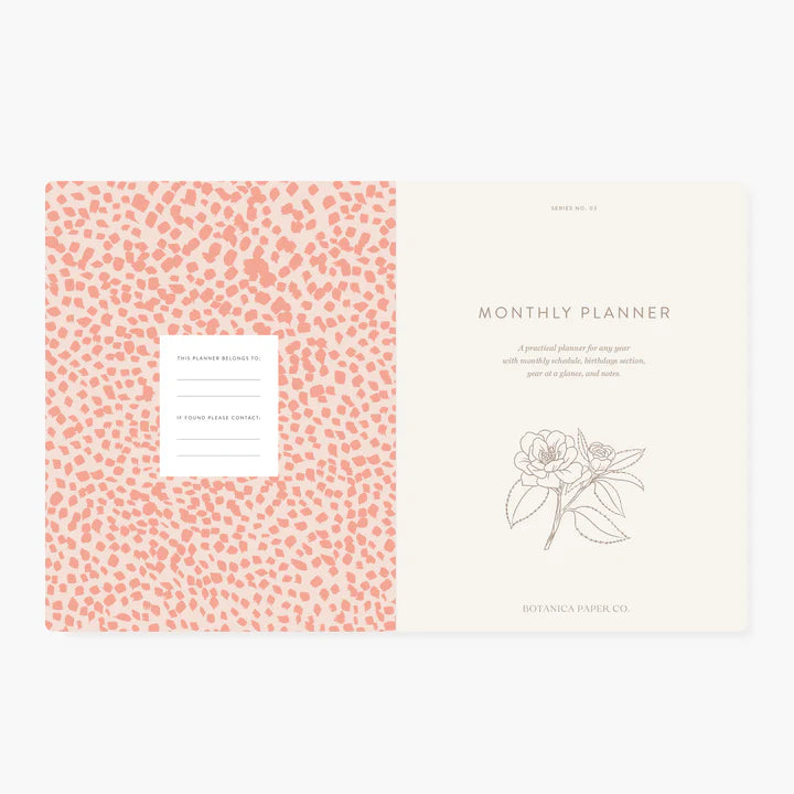 CAMELLIA | UNDATED MONTHLY PLANNER