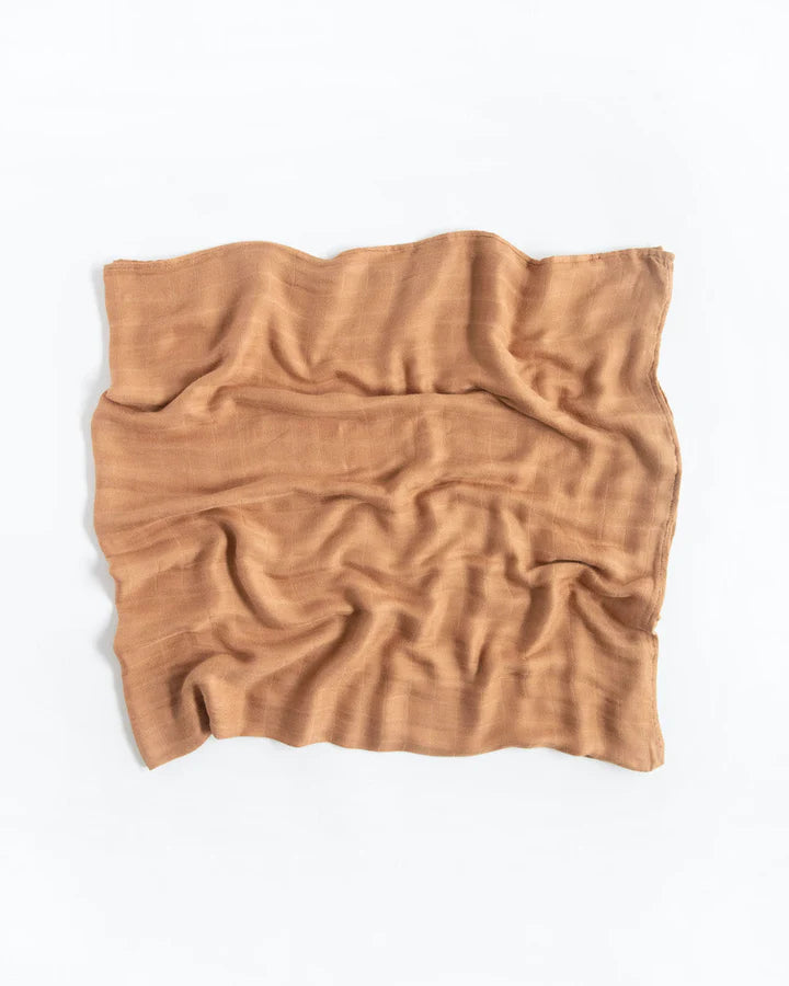Deluxe Muslin Swaddle Blanket - Caramel
