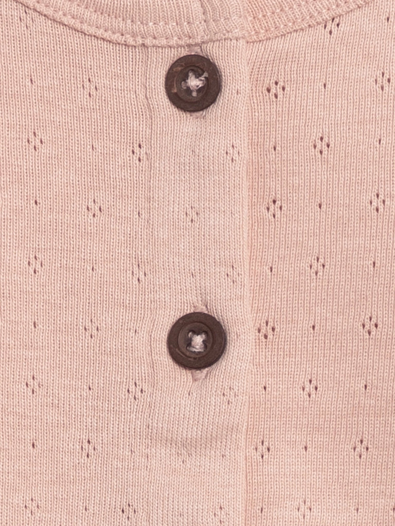 ORGANIC BABY CLARA POINTELLE BUTTON-DOWN CARDIGAN