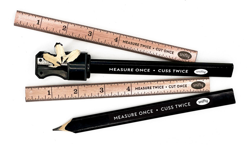 WOOD+WORK CARPENTER PENCIL & SHARPENER SET