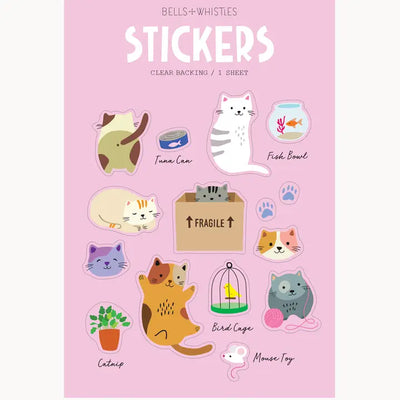 CATS CLEAR STICKERS