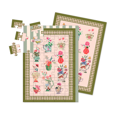 Vases Jigsaw Greeting Card