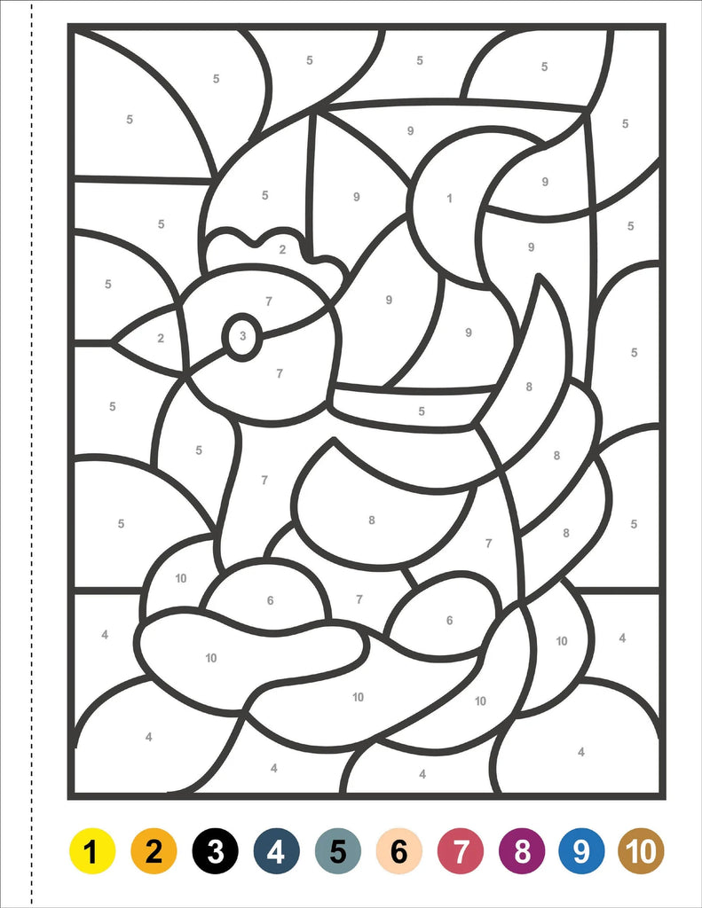 MY FIRST COLOR-BY-NUMBER!