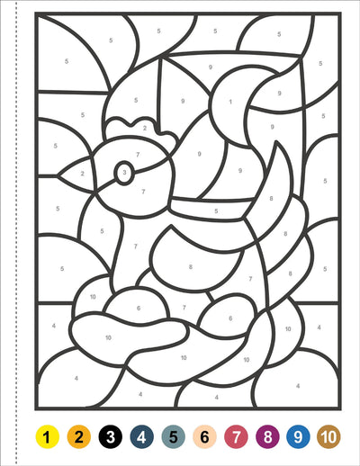 MY FIRST COLOR-BY-NUMBER!