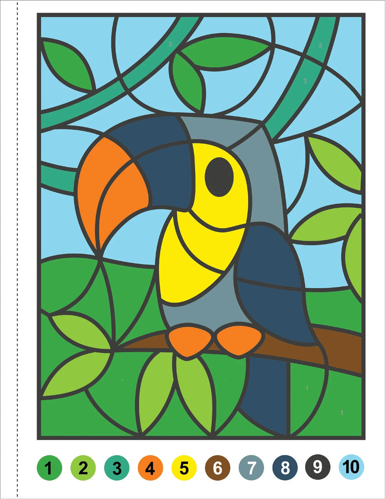 MY FIRST COLOR-BY-NUMBER!
