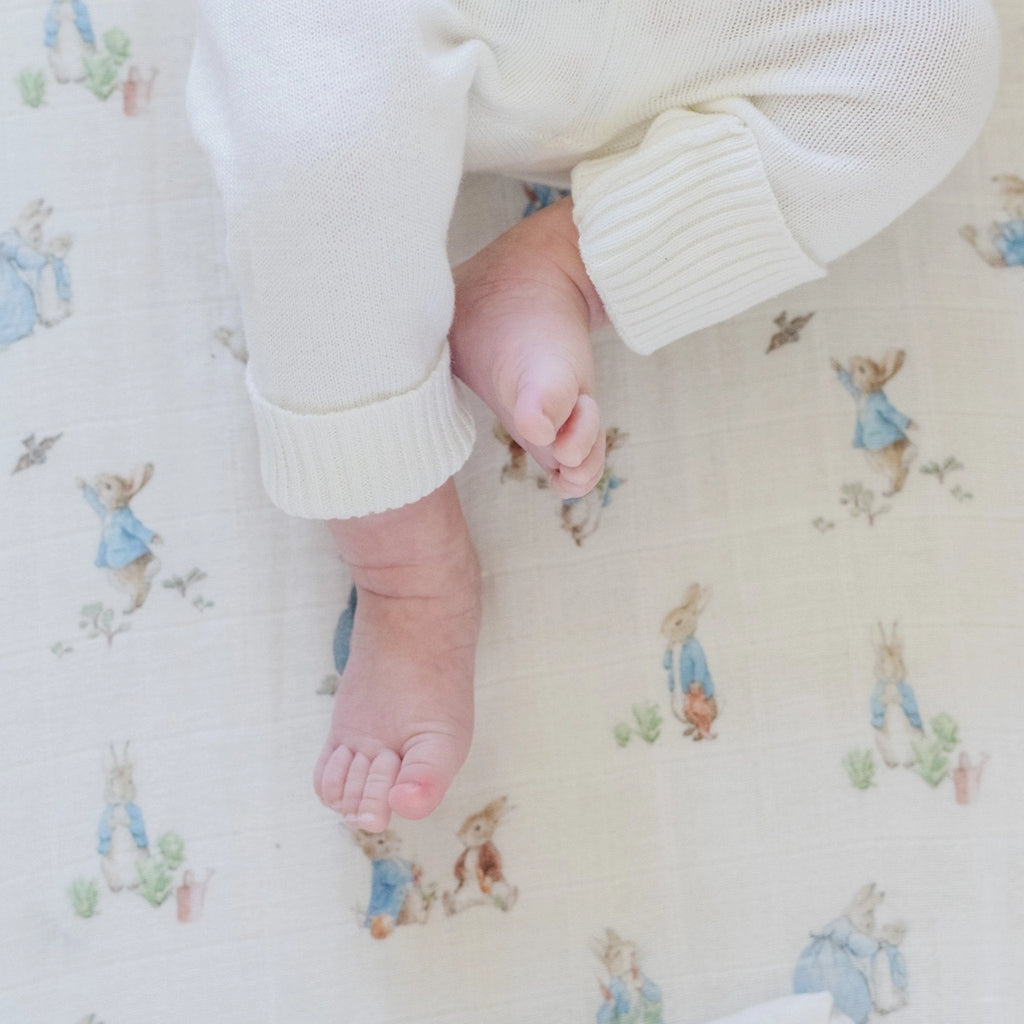 Peter Rabbit Cotton Muslin Changing Covers