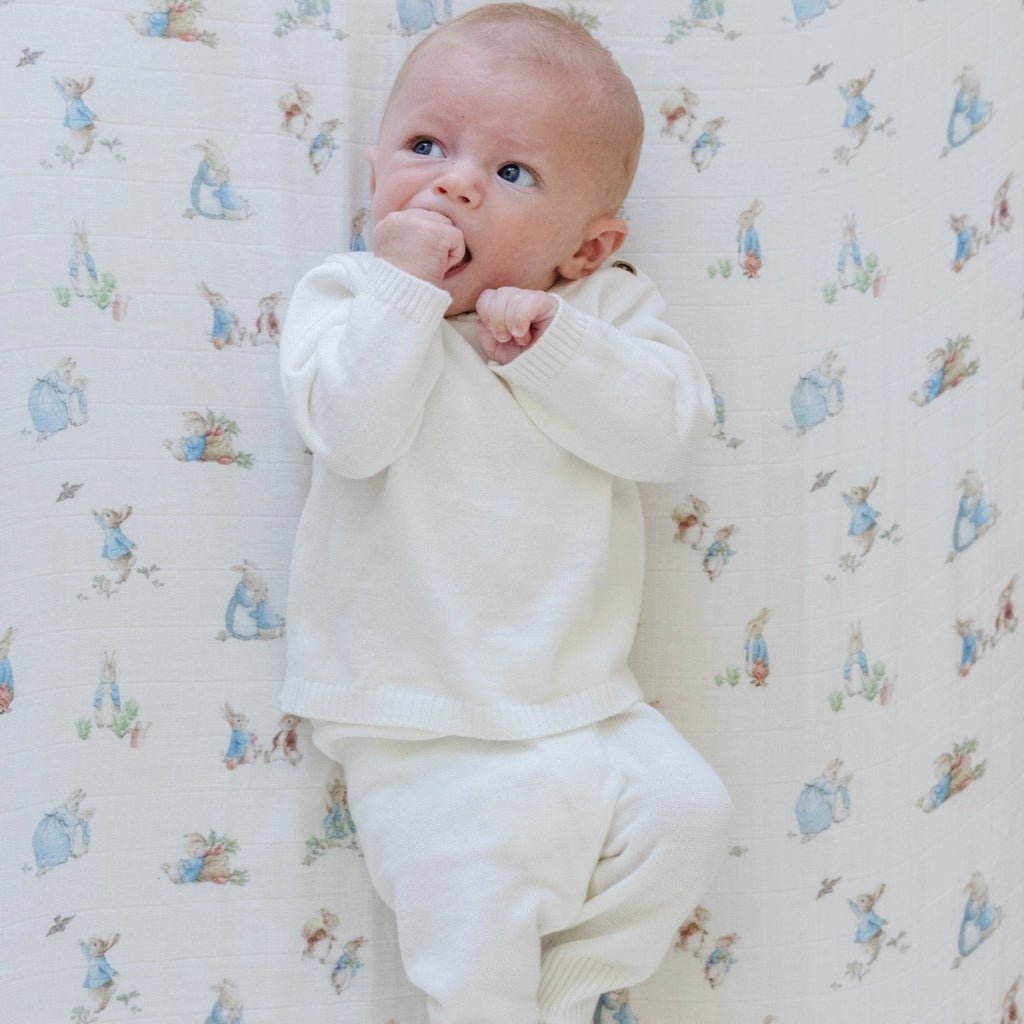Peter Rabbit Cotton Muslin Changing Covers