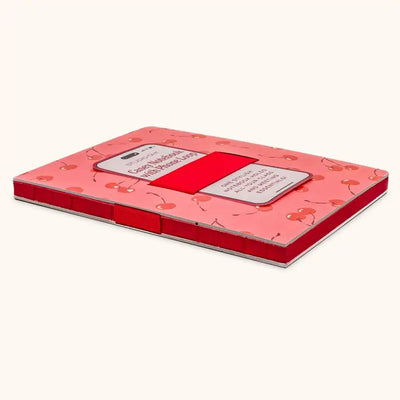 Fresh-Picked Cherries Casey Notebook with Phone Loop