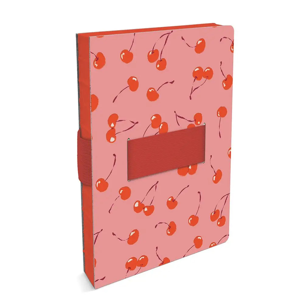 Fresh-Picked Cherries Casey Notebook with Phone Loop