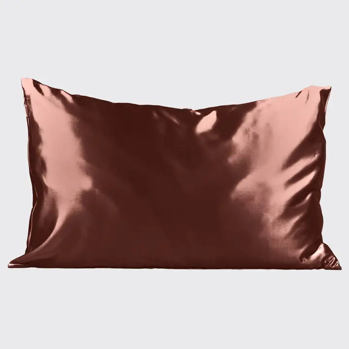 SATIN PILLOWCASE - CHOCOLATE