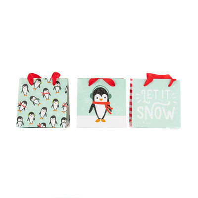 CHRISTMAS ANIMALS GIFT BAG SET OF 6