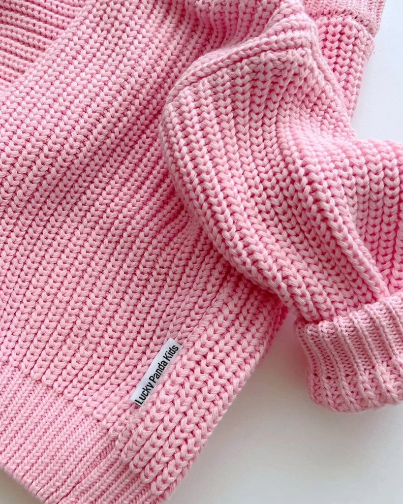 CHUNKY KNIT SWEATER | PINK