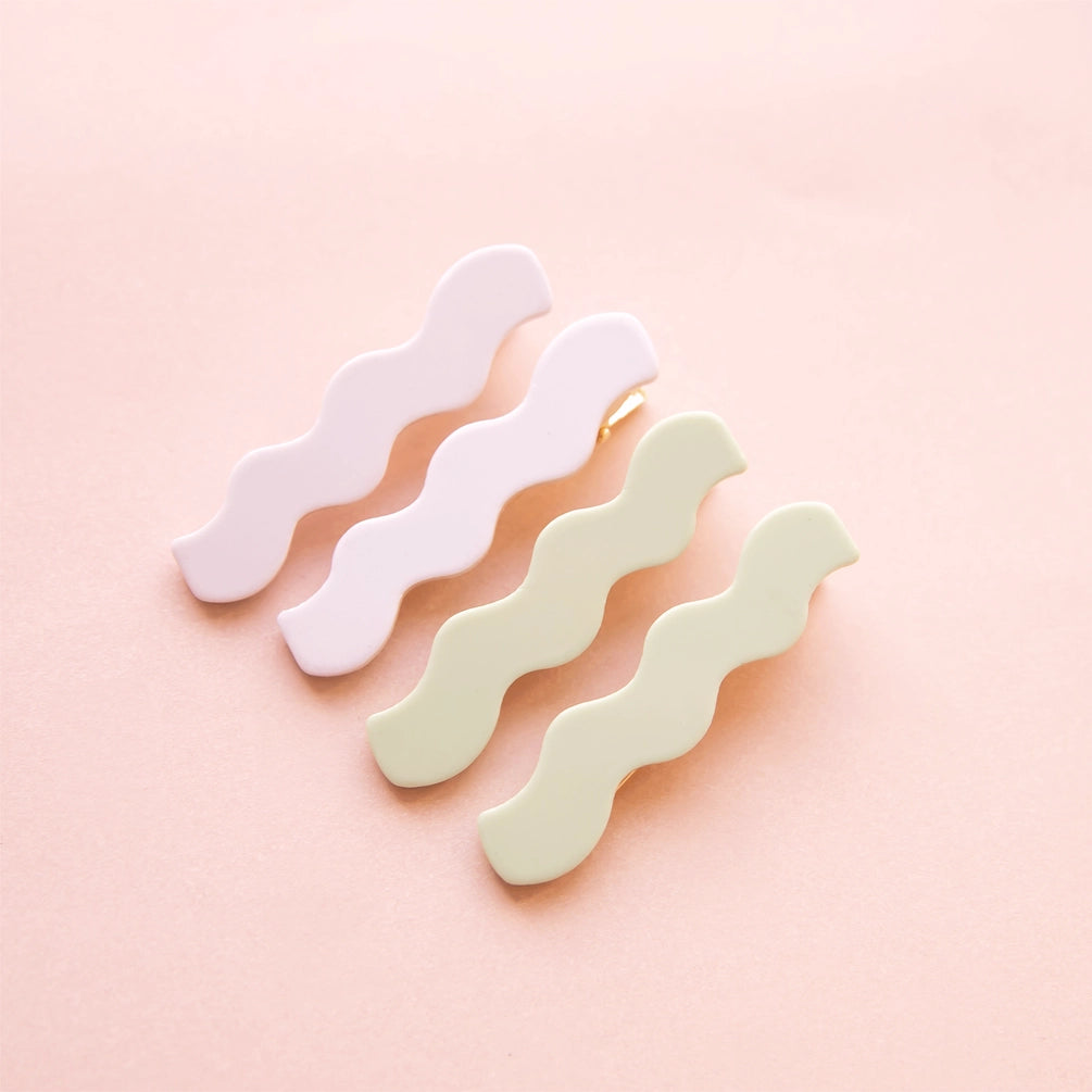 Wavy Hair Clips | Mist