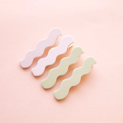 Wavy Hair Clips | Mist