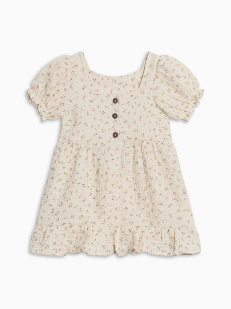 Celine Muslin Square Neck Dress