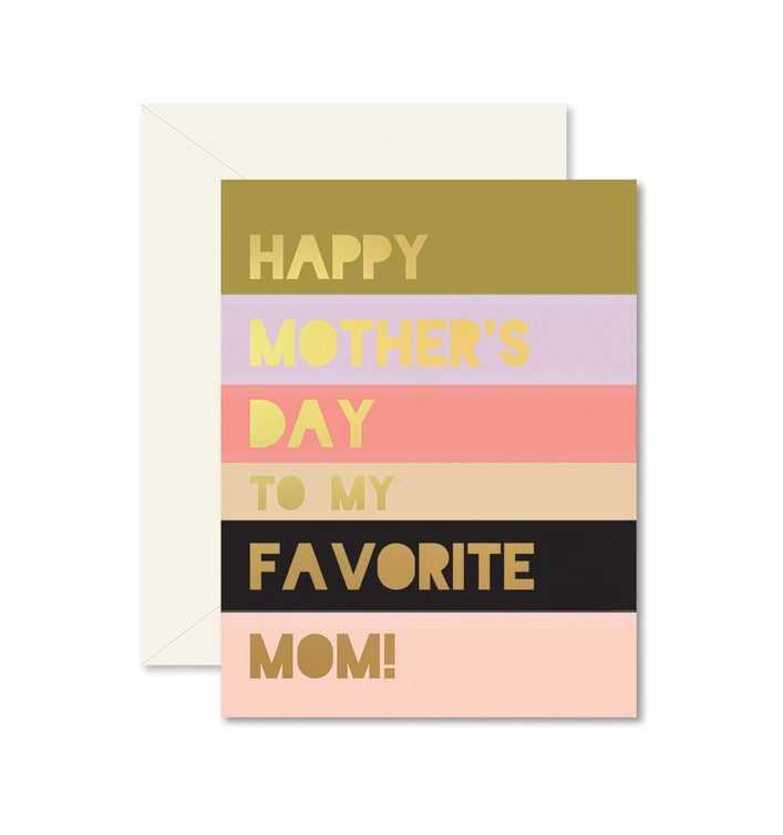 COLORBLOCK FAVORITE GREETING CARD