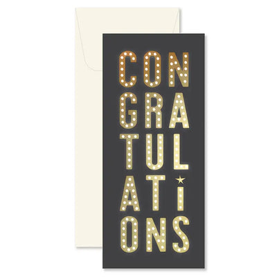 CONGRATS MARGUEE GREETING CARD