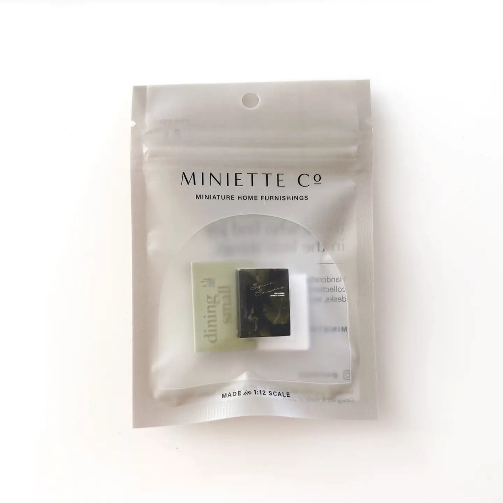 Miniature Cookbook Set – 1:12 Scale (Set of 3)