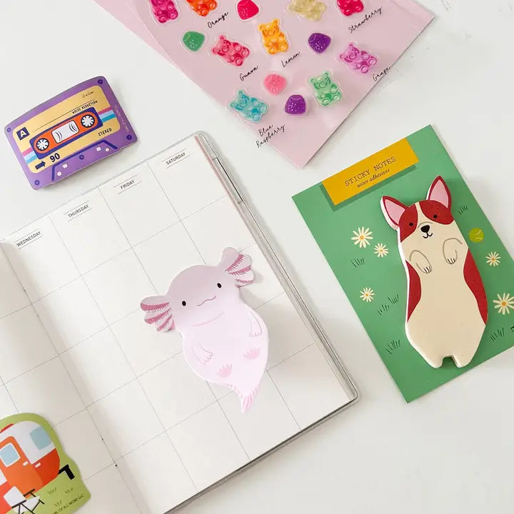 CORGI DIE CUT STICKY NOTES