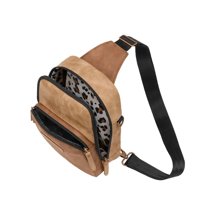 CRISS-CROSS SLING - BRIOCHE