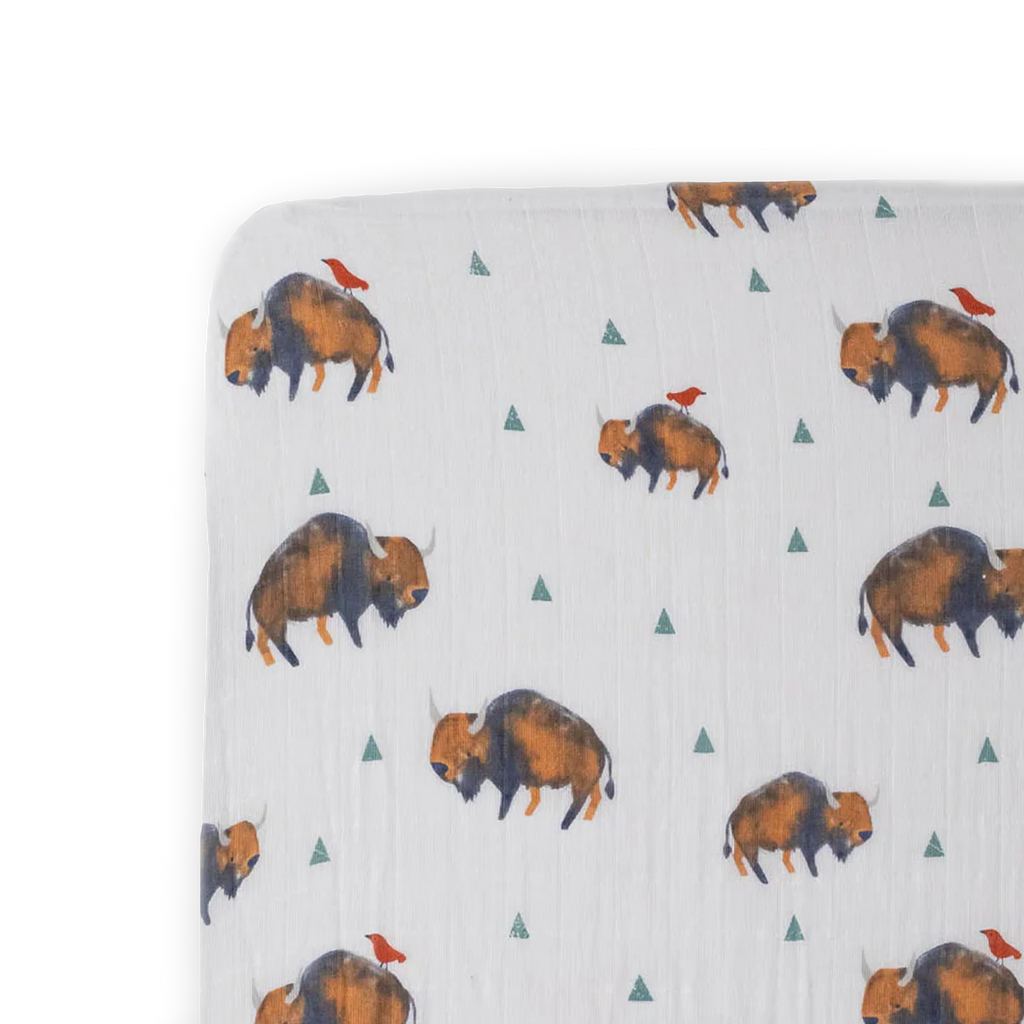 Little Unicorn Cotton Muslin Crib Sheet