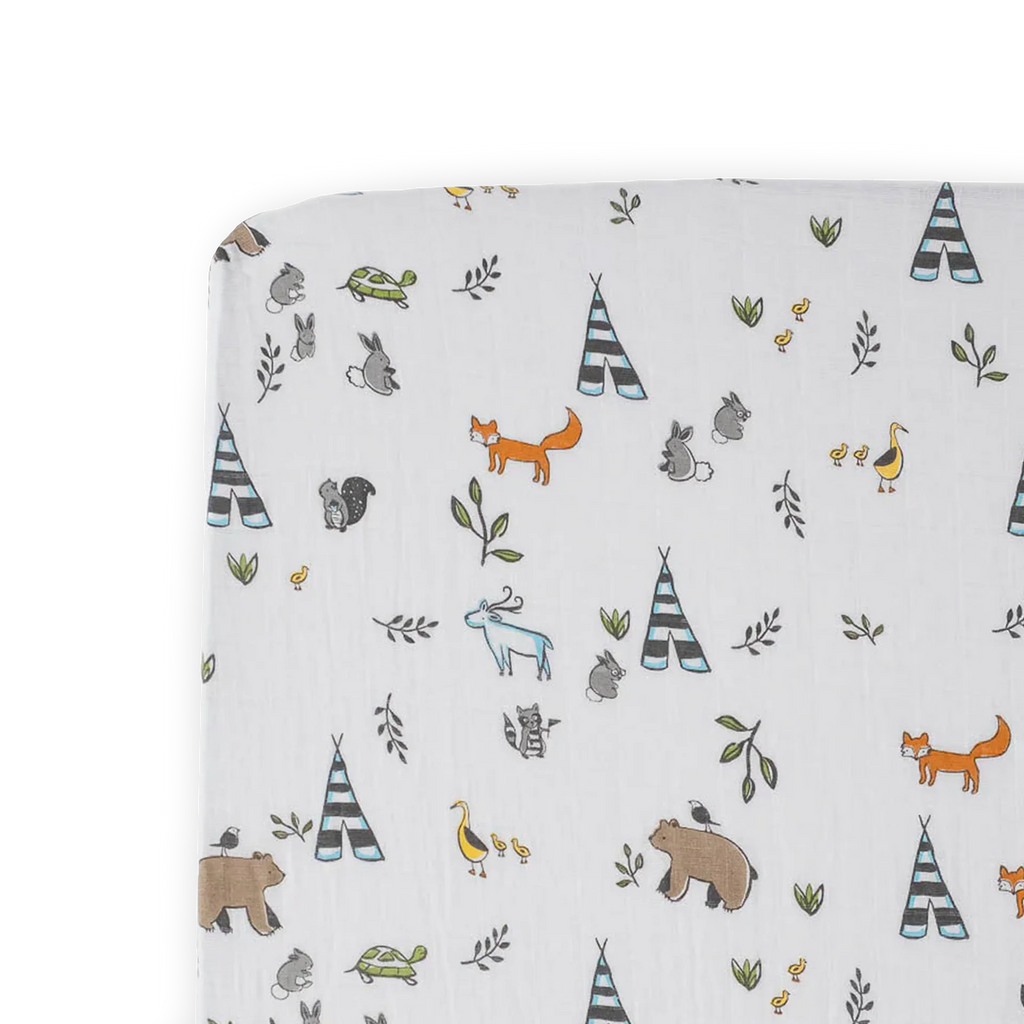 Little Unicorn Cotton Muslin Crib Sheet