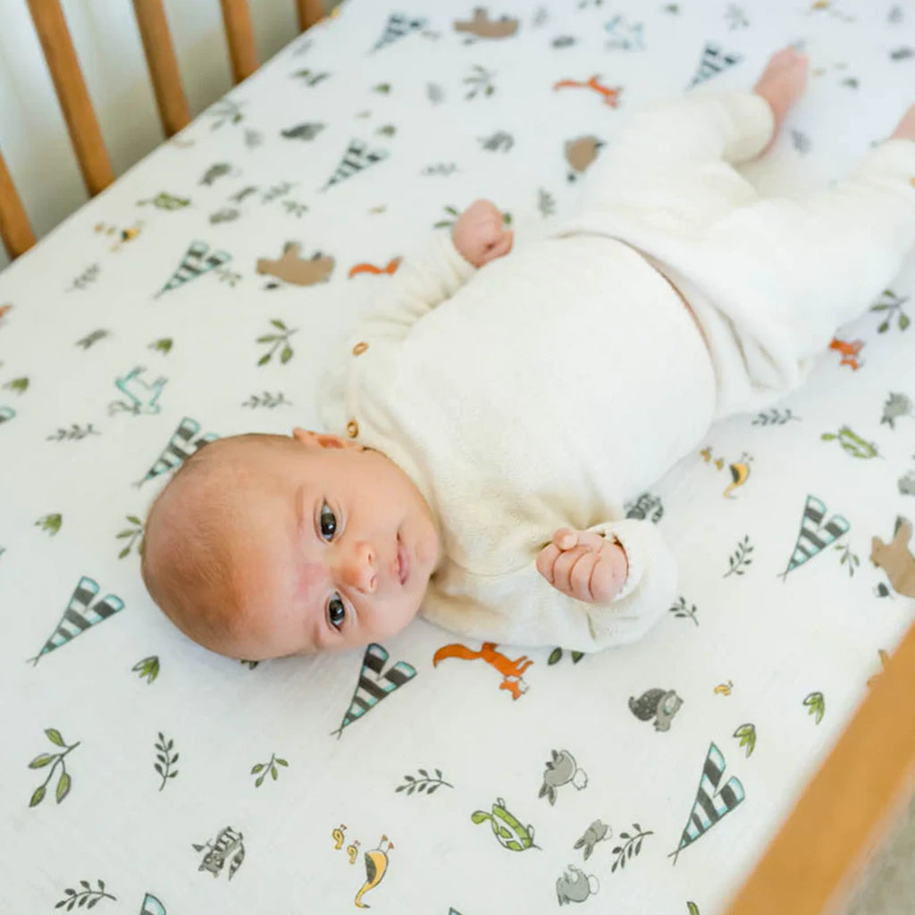 Little Unicorn Cotton Muslin Crib Sheet