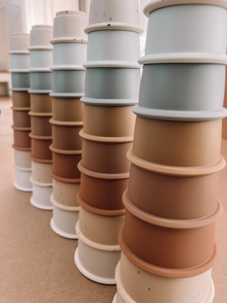SILICONE TEETHER STACKER CUPS