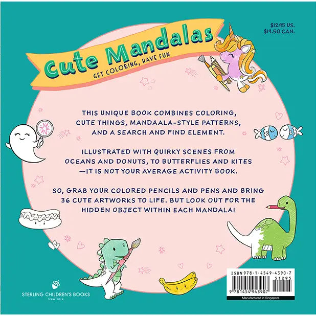 CUTE MANDALAS COLORING BOOK